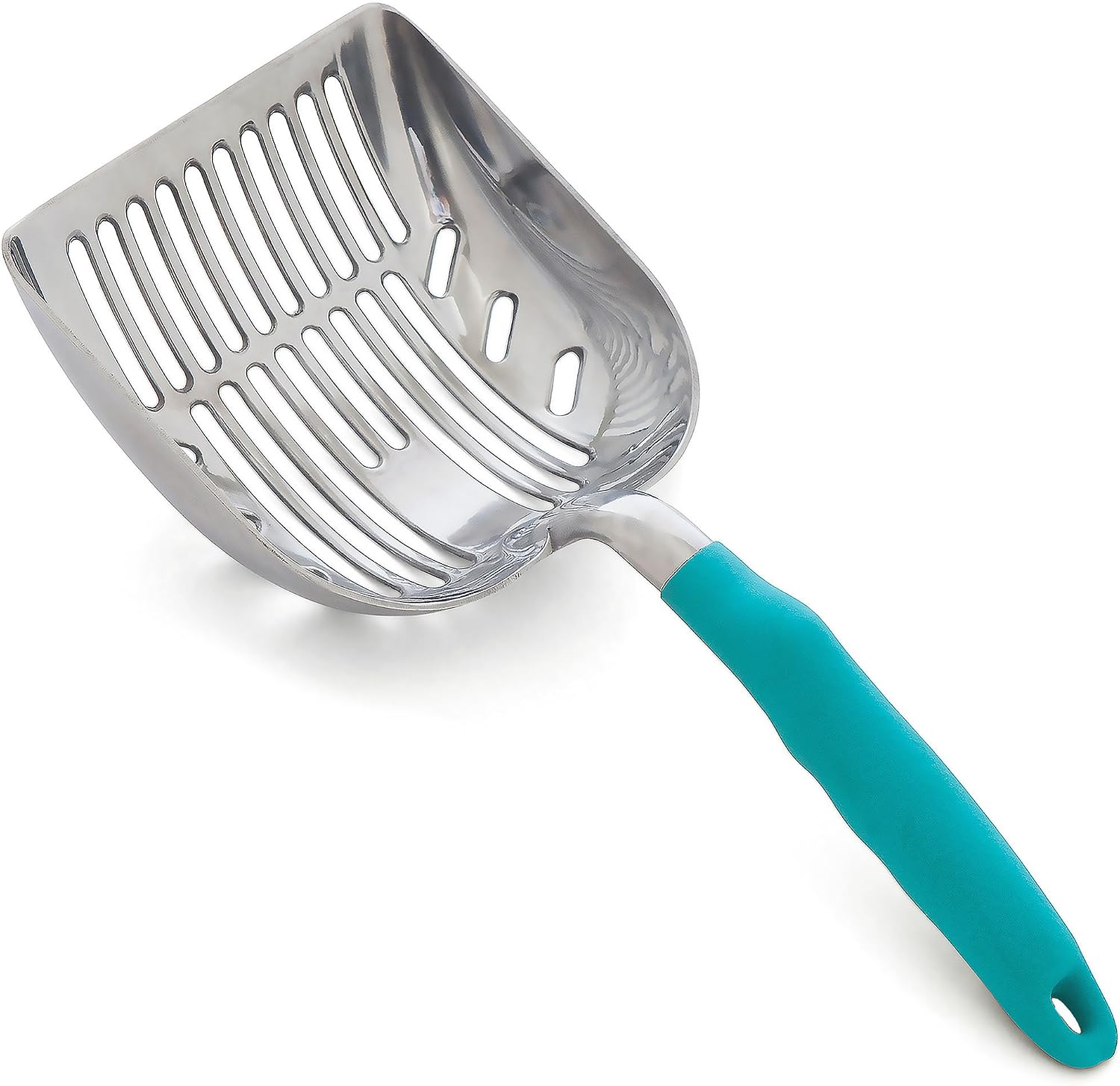DuraScoop® Premium Multicat Cat Litter Scoop | Solid Metal | Litter Box Tray Pan Sifter product image for the selected variant