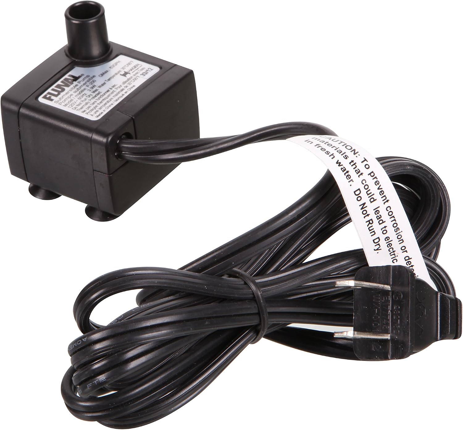 Original retailer photograph of a Fluval A14672 pump with its attached power cable and plug.