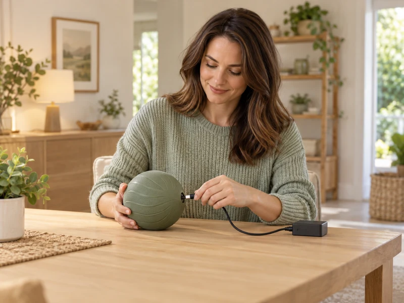 A closed toy rests on a dry charging table beyond pet access.